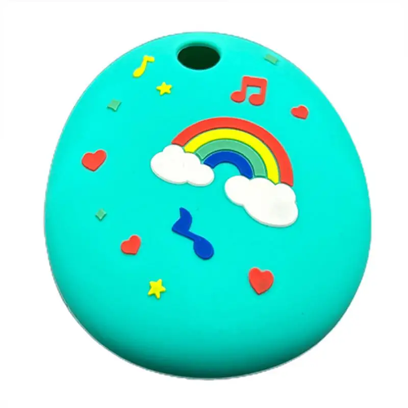 Silicone Cover Case Compatible For Learning Machine Cute Cartoon Rainbow Electronic Pet Game Console Protective Case For