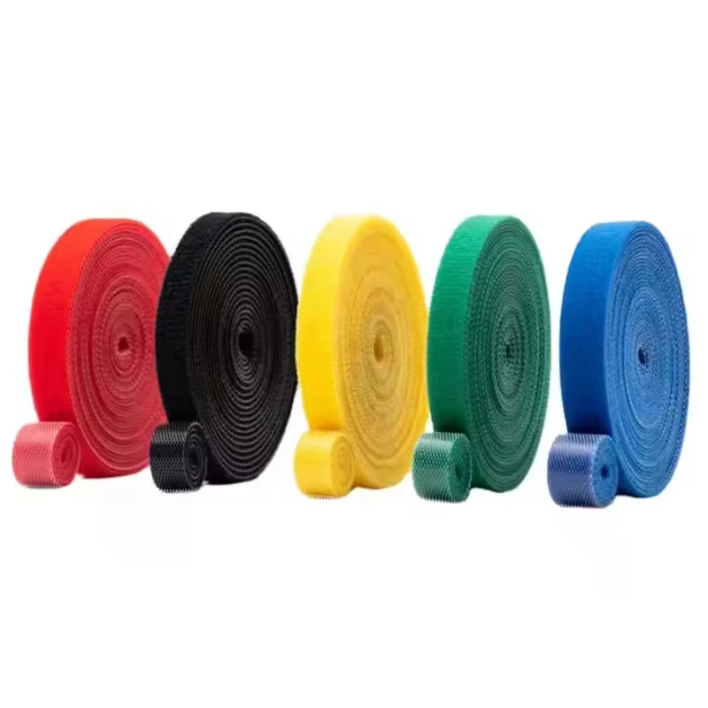 

High Quality 20mm Velcroes Hook and Loop Tie Self Adhesive Fastener Tape Suitable for Packing Bags and Industrial Wire Binding