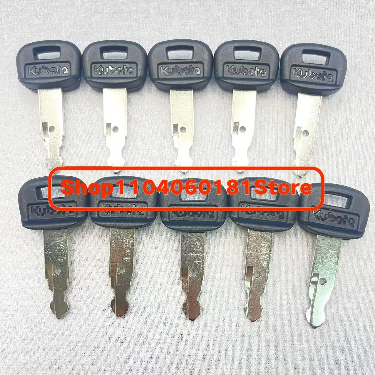 

10PCS 459A Key fits For Kubota U15/30/135/155/161/163 Mini Excavator excavator accessories ignition key start key RC461-53930
