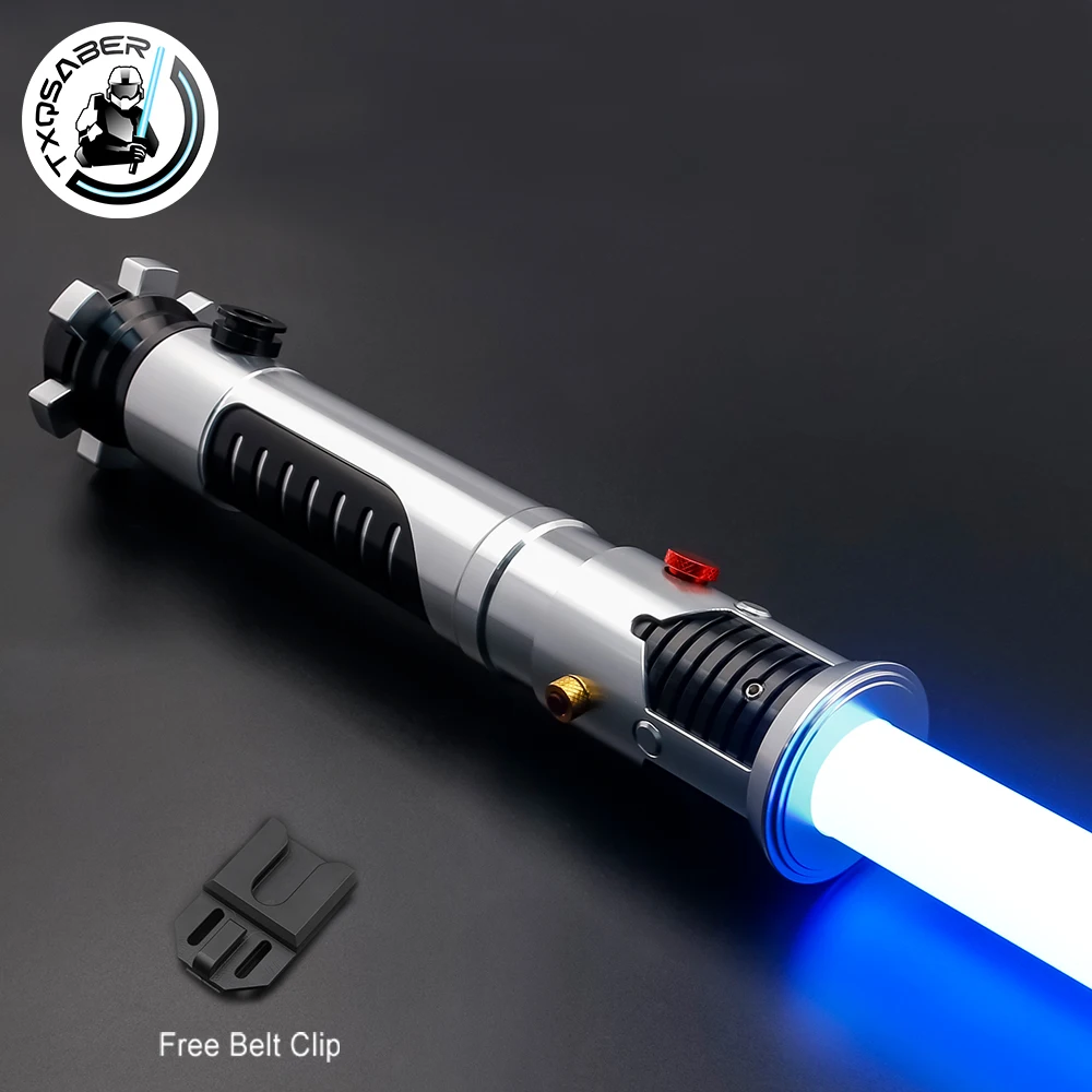 TXQSABER Obiwan Kenobi Lightsaber Neo Pixel SNV4 Proffie Smooth Swing Blaster Metal Hilt Led Strip Blade Christmas Cosplay Toys