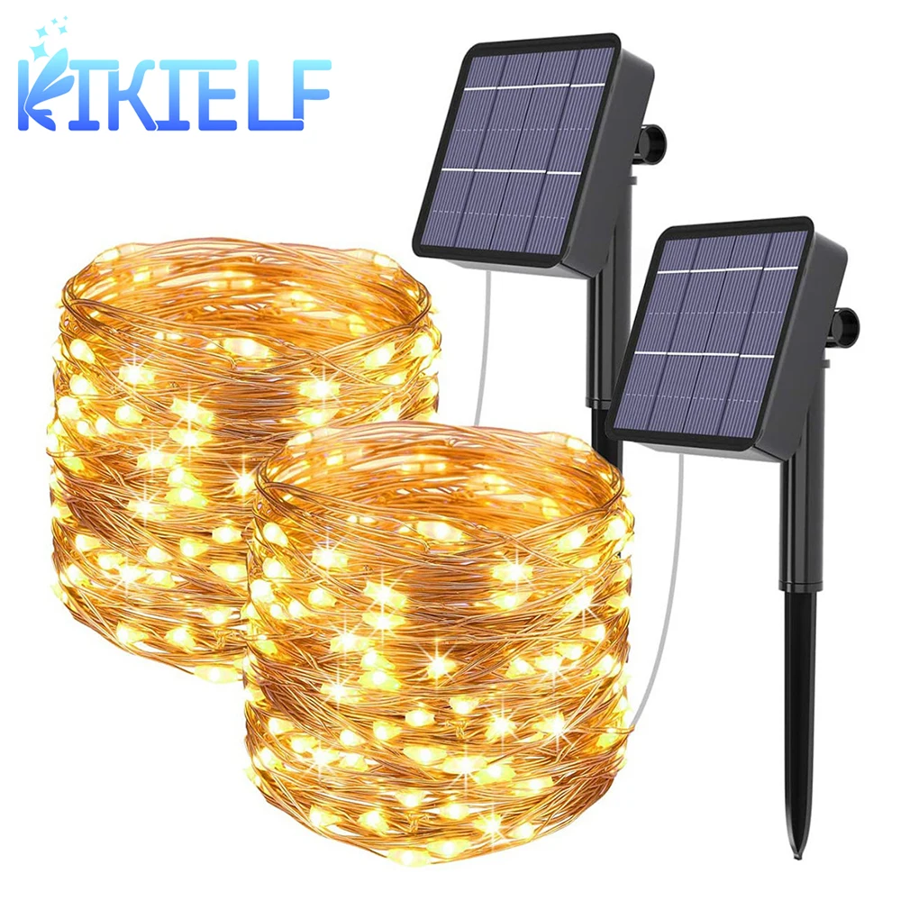 led fairy string lights para garden party impermeavel guirlanda ao ar livre energia solar feriado lampada de natal decoracao de arvore 01