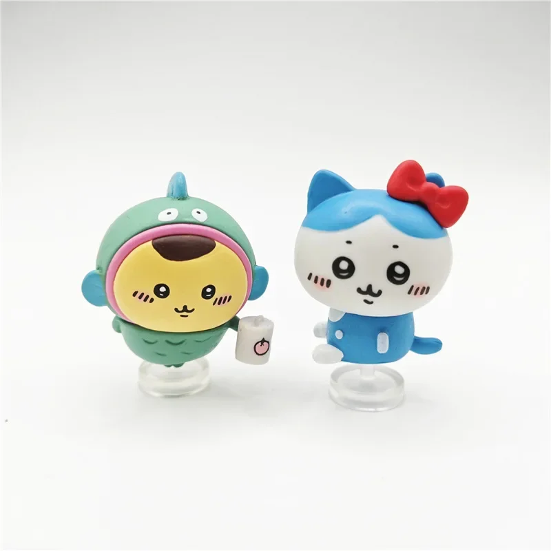 5 قطعة/المجموعة 4-5 سنتيمتر أنيمي تشيكاوا مرحبا كيتي بلدي ميلودي كورومي زي سلسلة الشكل لعبة سطح المكتب نموذج حلية طفل هدية