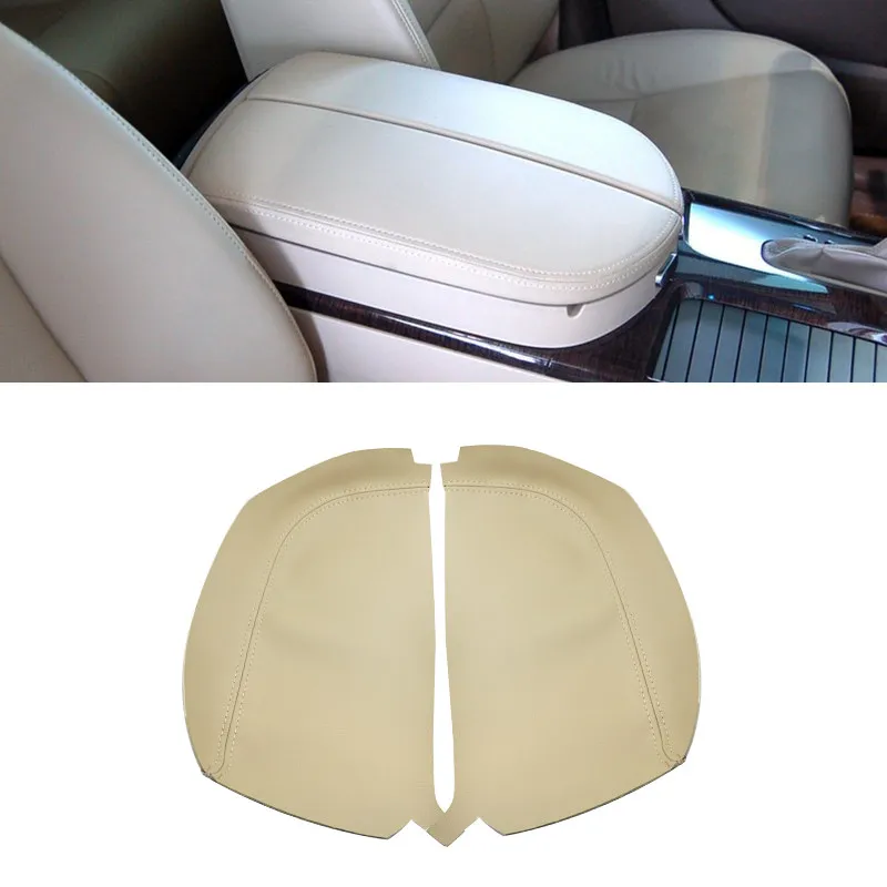 2pcs Microfiber Leather Car Inner Center Console Armrest Box Protection Cover For Acura MDX 2007 2008 2009 2010 2011 2012 2013