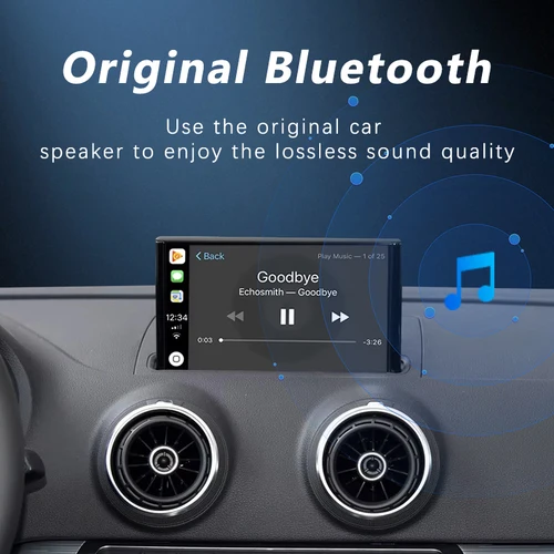 Imagen 2 del producto Interfaz de instalación inalámbrica Carplay Android Auto sin pérdidas para Audi A3 A4 A5 Q2 Q5L Q7 2013-2018 cámara trasera módulo de reproducción de coche