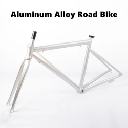 GRAY R10 Road Bike Frame Race Bicycle Frameset Aluminum Alloy Fork Rough Front Open 100mm Rear 135mm Cycling Parts