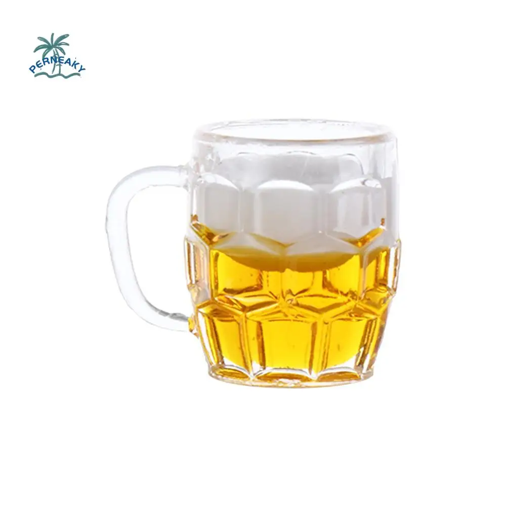 

Bjd Blythe Decoration Furniture Toys Dollhouse Miniature Beer Cup Mini Lemon Cup Drinks Toy Mini Beer Mug Miniature Scene Model