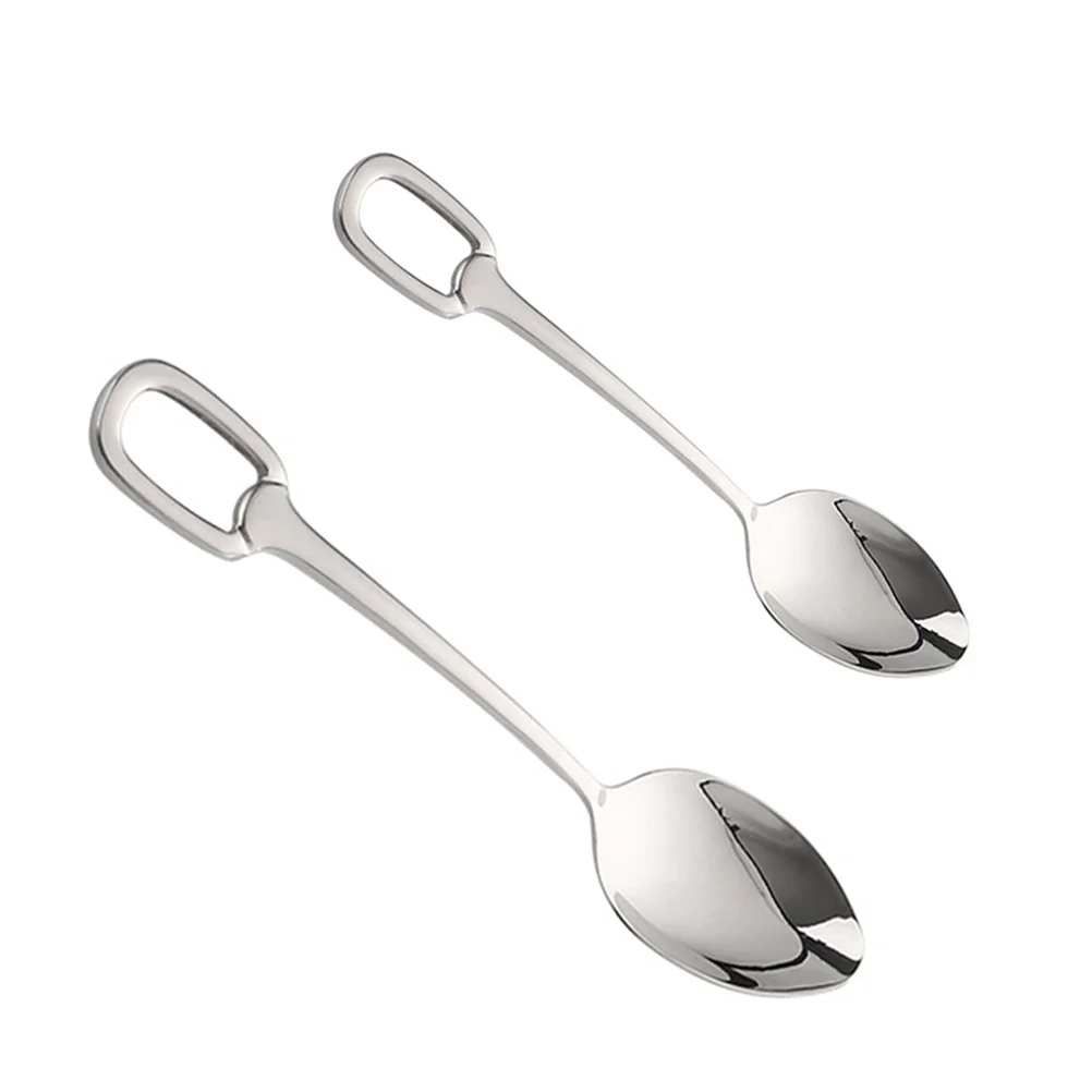 304 Stainless Hotel Use Spoon Coffee Restaurant Teaspoons Easy to Clean Rust-resistant