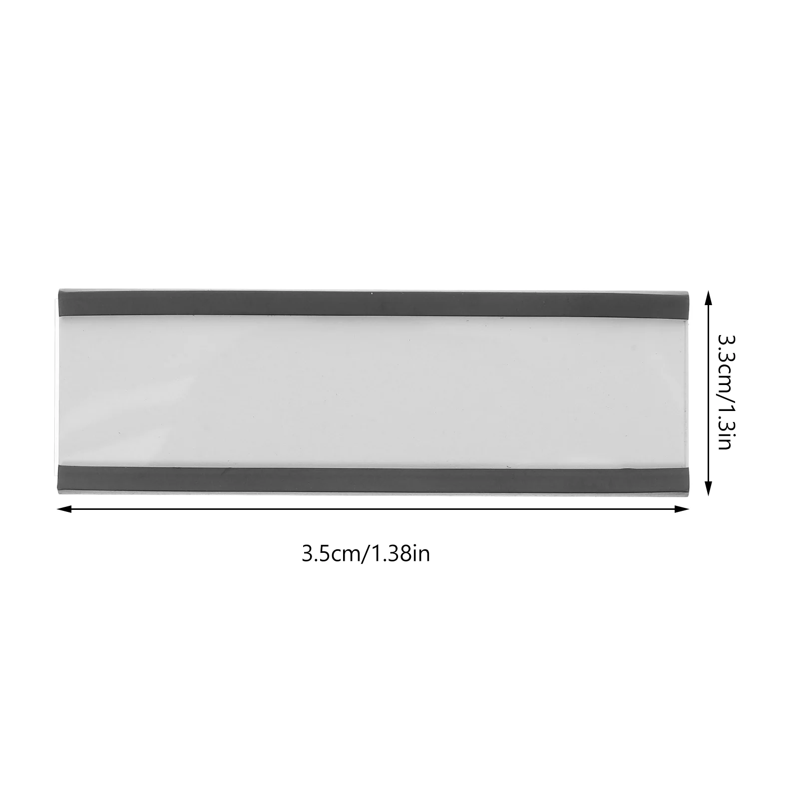 10 Set Label Penutup Tempat Label Rak Lengan Kartu Tag Magnetik untuk Rak