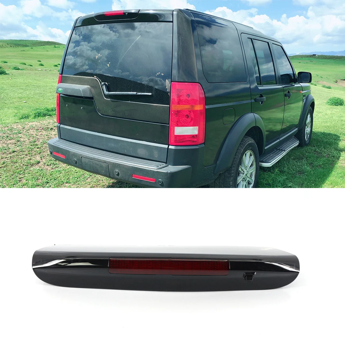 1Pcs Black High Mount Third Tail Brake Light For Land Rover Discovery LR3 LR4 2004-2016 Car Accessories LR029623