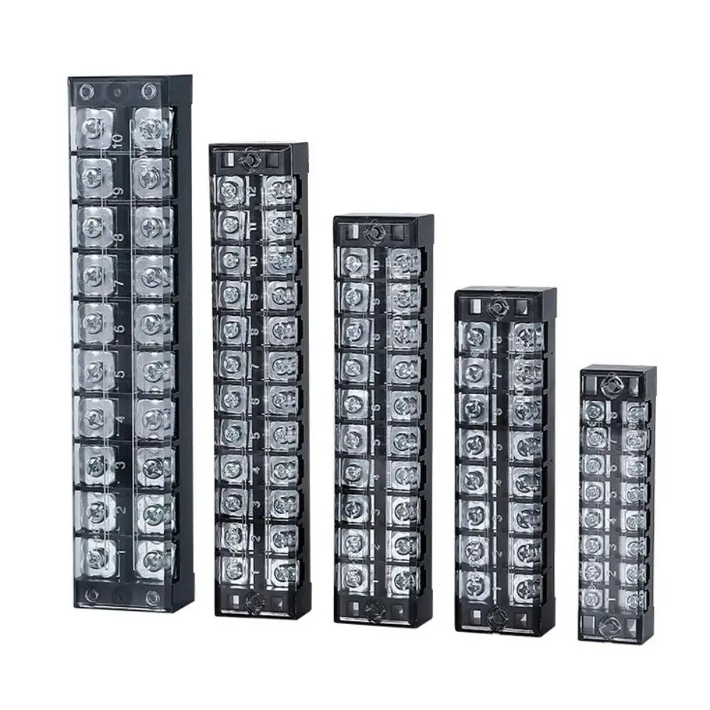 600V Screw Terminal Block 3-20 Positions 25A Current Rating Barrier Strip Connector Barrier Strip Structure