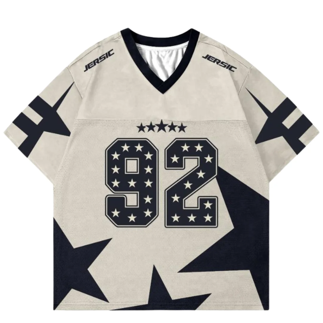 

Футболки Full Star No 92 Kpop в стиле хип-хоп для мужчин и женщин с v-образным вырезом, дышащие, быстросохнущие, повседневные, удобные, стильные, большие размеры, мото