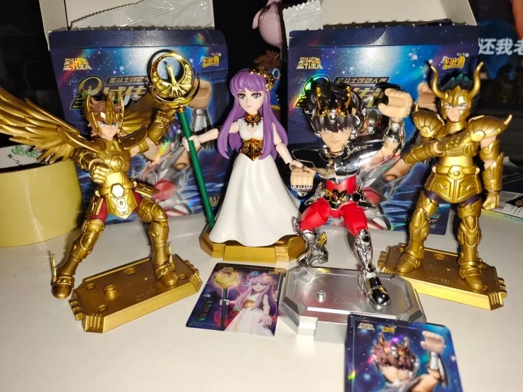 KAYOU سانت سيا بطاقة الشكل كتلة أسطورة الأرض المقدسة أثينا الحمل ليو صندوق أعمى عمل نموذج لجسم دمية لعبة