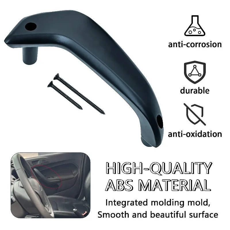 ABS السيارات/دليل نافذة الطاقة سائق الباب الداخلي مقبض سحب أسود ل 2011- 2020 فورد فييستا جودة عالية #6