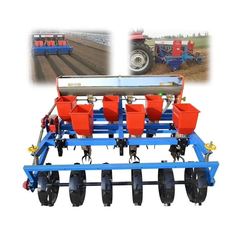 for Farm Seeder 2-6 Rows Pneumatic Corn Seeder with Fertilizer Box Corn Planter Agricultural Machinery