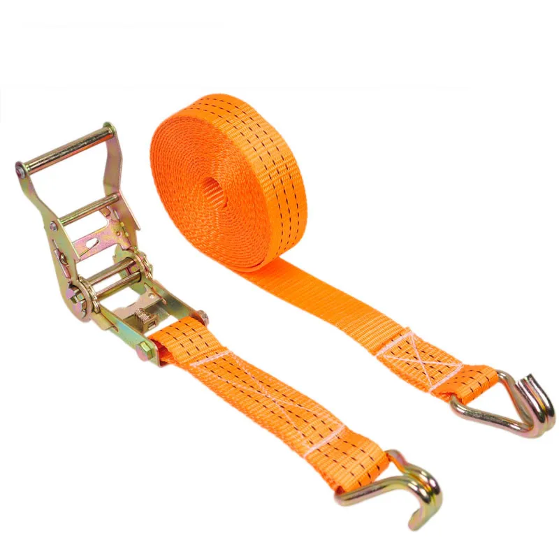 1 Set 1.5 Inch 3.8 cm x 2 - 12 Meters Cargo Lashing Straps Ratchet Tie Down with Hook for Moving Appliances, Lawn, Motorcycle