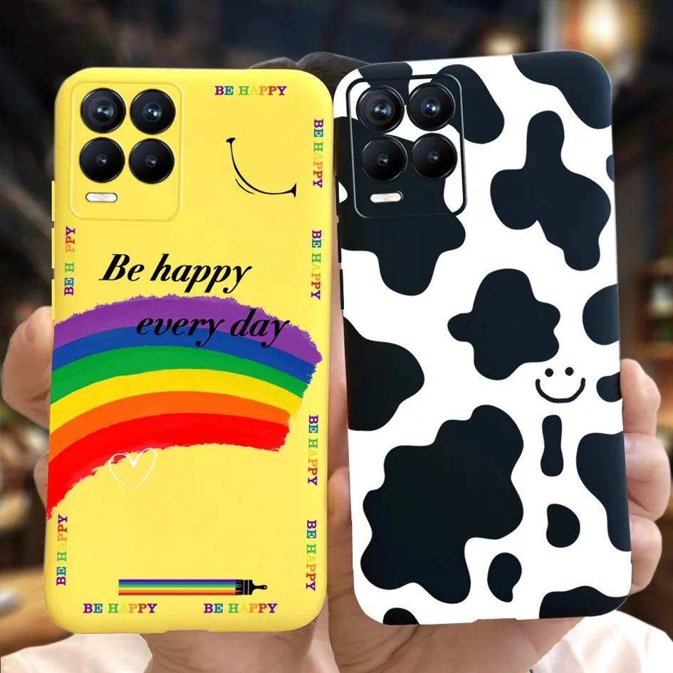 For Realme 8 Pro Case Realme 8 5G RMX3241 Matte Cover Cool Painted Silicone Soft Cases For Realme 8i RMX3151 Phone Fundas Bumper