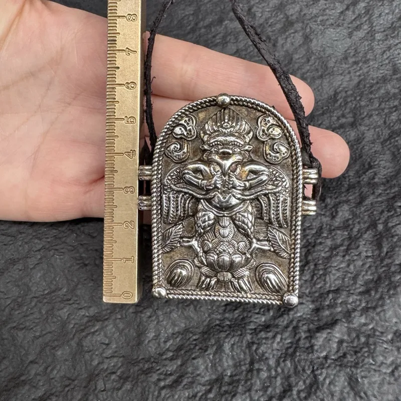 Tibetan White Horse Copper Big Bird Cawing Box Ethnic Style Accessories Nepal Handmade Supplies