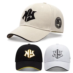 New High-Quality Letter Ny Embroidered Fashionable and Minimalist Men's Korean Hip-Hop Outdoor Windproof Baseball Cap