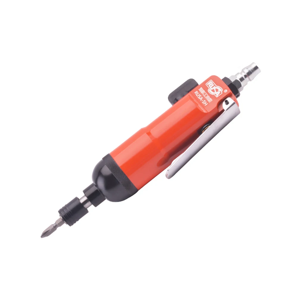 

Industrial Strong 1/4 Inch Pneumatic Screwdriver High-Torque 55N.M 4-6MM Straight Handle Air Screw Driver 13000RPM RUSA-5H