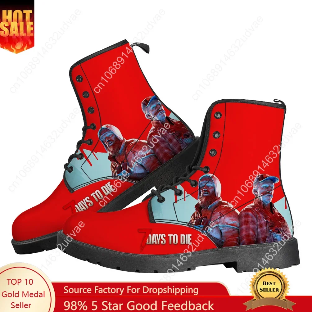 

7 Days to Die Boots Mens Womens Teenager Shoes Casual Boot Hot Movie Outdoor Light High Quality Couple Customize Shoe