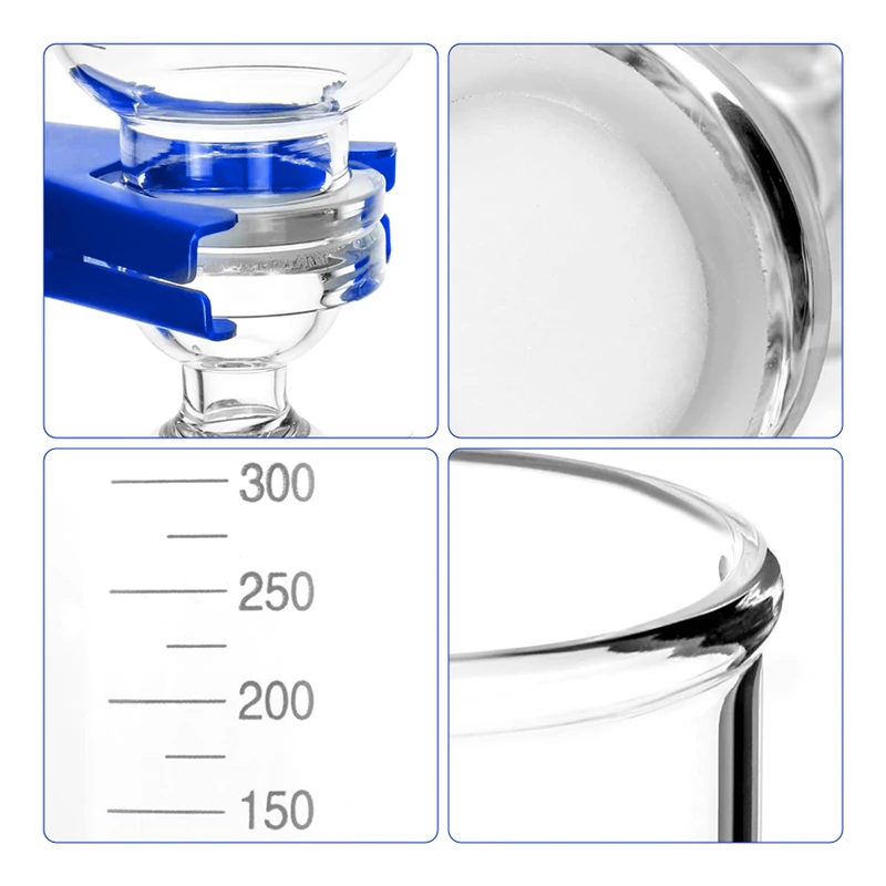 Bild 6: WESTTUNE Labor-Vakuumfiltrations-Destillationsgerät 250/500/1000/2000/3000 ml Flüssigkeitsfilterkolben aus Borosilikatglas