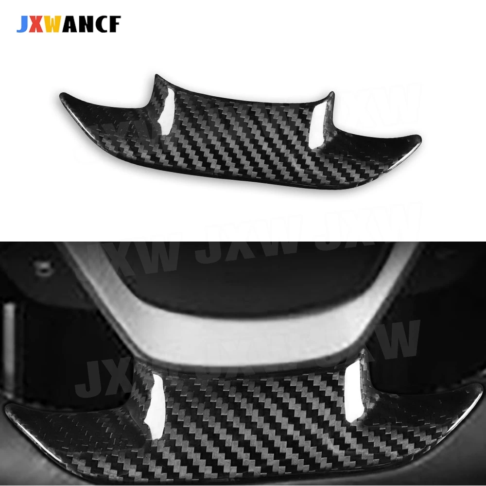 

JXWANCF углеродное волокно, украшение интерьера автомобиля, накладки на панели рулевого колеса для автомобиля Chevrolet Corvette 2014-2019