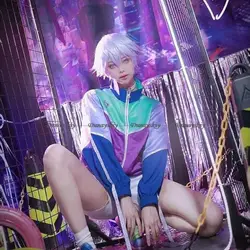 Nayuta Yatonokami Halloween Carnival Coat Sports Suit Paradox Live Cozmez Cosplay Costume Shorts Stocking Adult Women Top