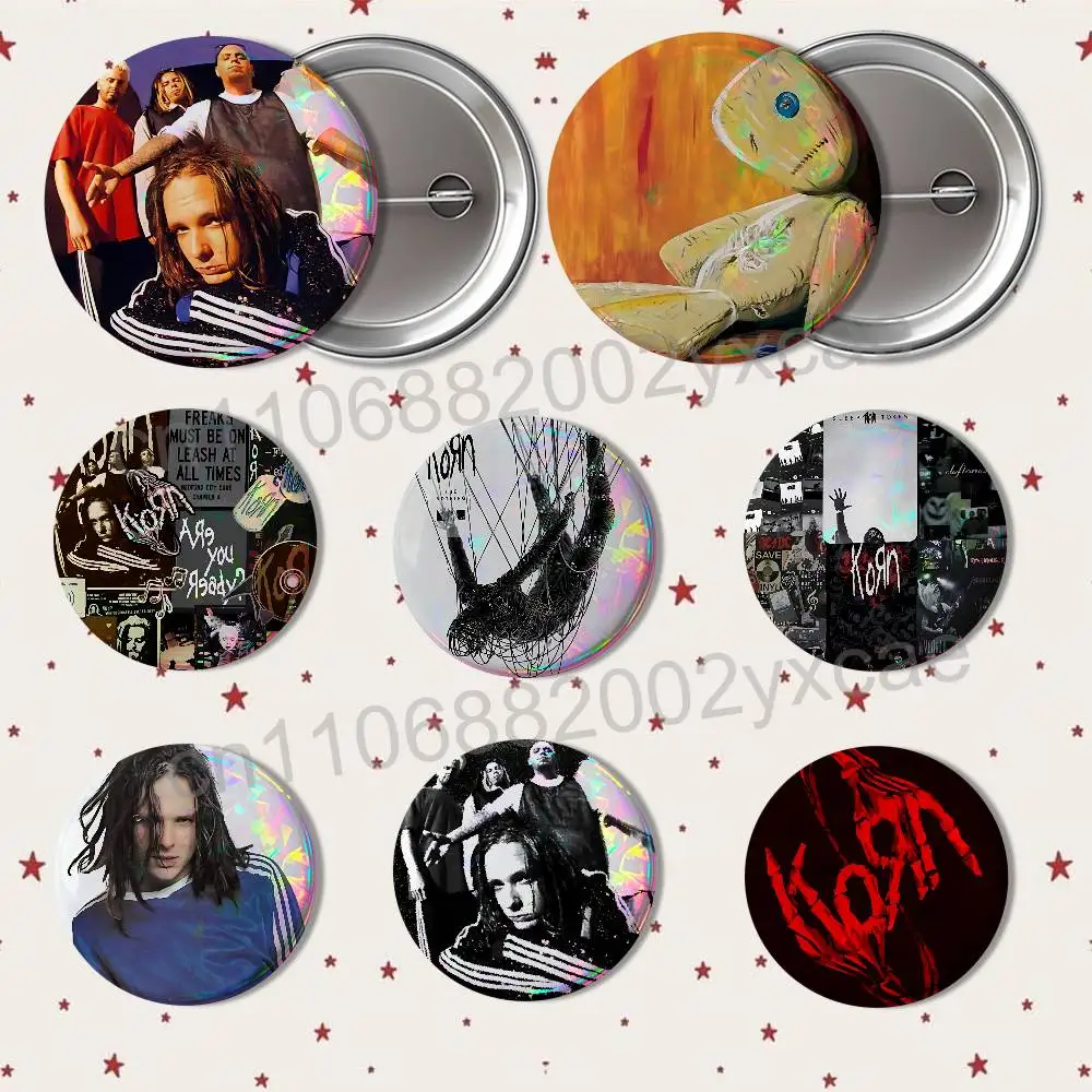 

Reward the Scars Korn Creative Round Badge Button Pin Bag Decor Fans Collection Friends Gift Brooch