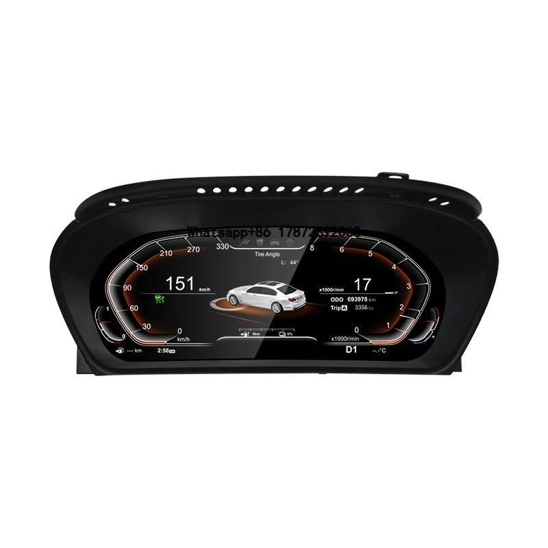 

12.3inch LCD Digital Cluster For X5-E70 X6-E71 CCC/CIC 2007-2013 Dashboard Panel Speedometer Wireless Carplay