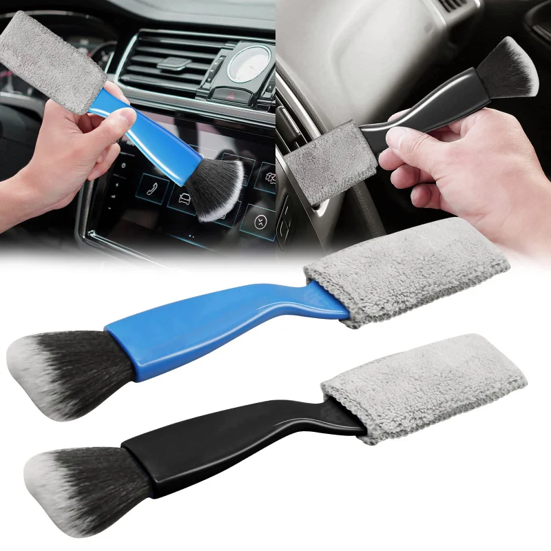 

1/2Pcs Car Interior Cleaning Brush Air Conditioner Air Outlet Clean Dust Removal Soft Brush Car Cleaning Tools Auto Accessories