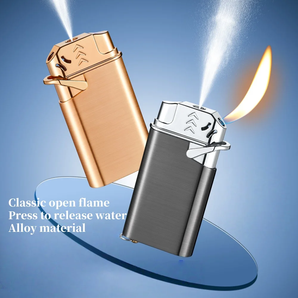 

New Creative 2-in-1 Trick Lighter Multi functional Spray Lighter Outdoor Gas Open Fire Fun Trendy Lighter Men's Gift