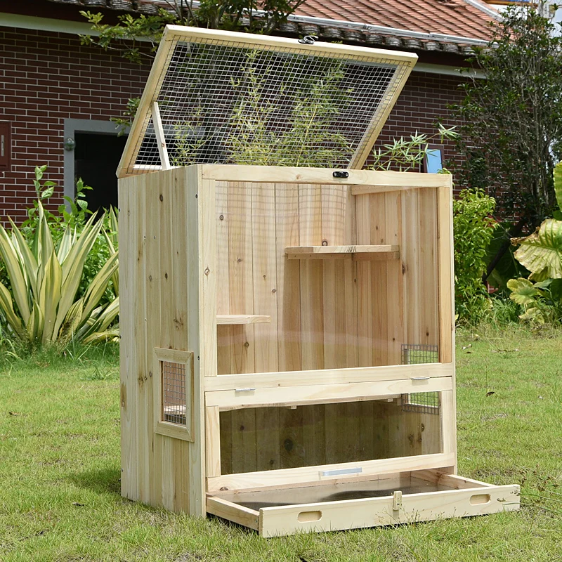 

Customizable Totoro Cage Full Solid Fir Natural Villa Home