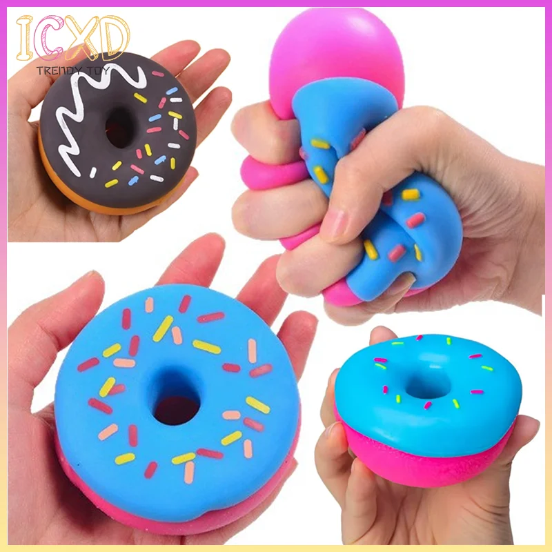 

Schylling Detachable Jelly Donut Squeeze Toy Colorful Stress Relief Decompression Toy For Adult Anxiety Relief Portable Sensory