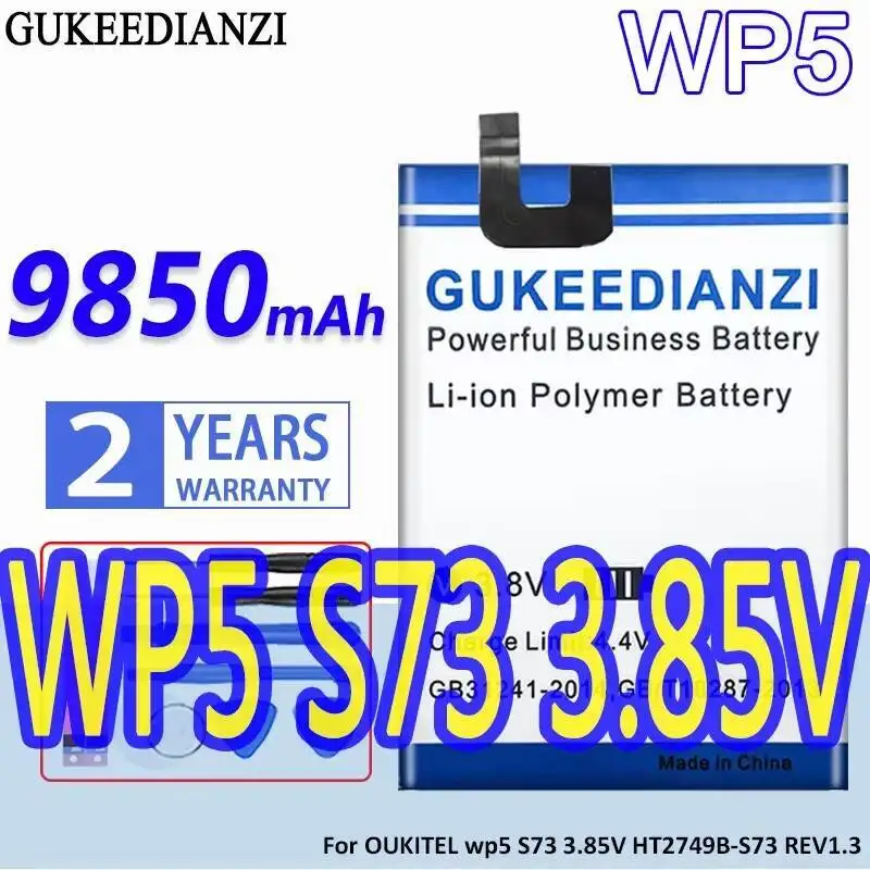 

9850Mah Long-Lasting Performance Mobile Phone Battery For Oukitel WP5 S73 HT2749B-S73 REV1.3 High