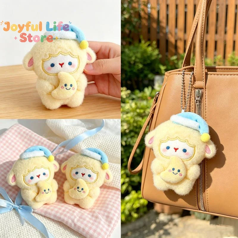 Hot Cute Soft Fluffy Plush Lamb Keychain Design Perfect Bag Decoration Holiday Gift For Kids Girls Teens