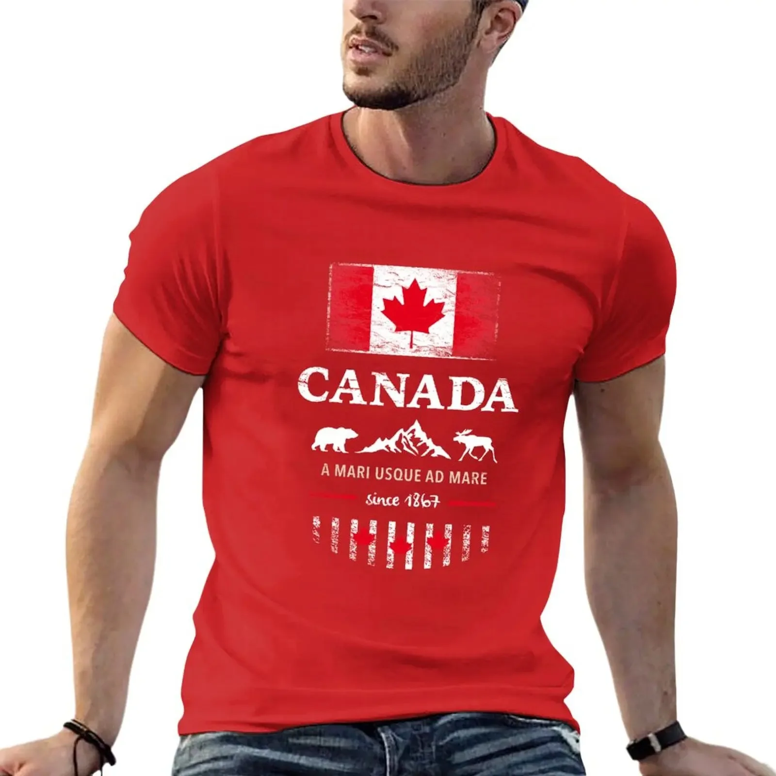 New Canada Maple Vancouver Montreal Toronto Maple Leaf T-Shirt oversized t shirt summer clothes mens t shirt Men tshirt TOP