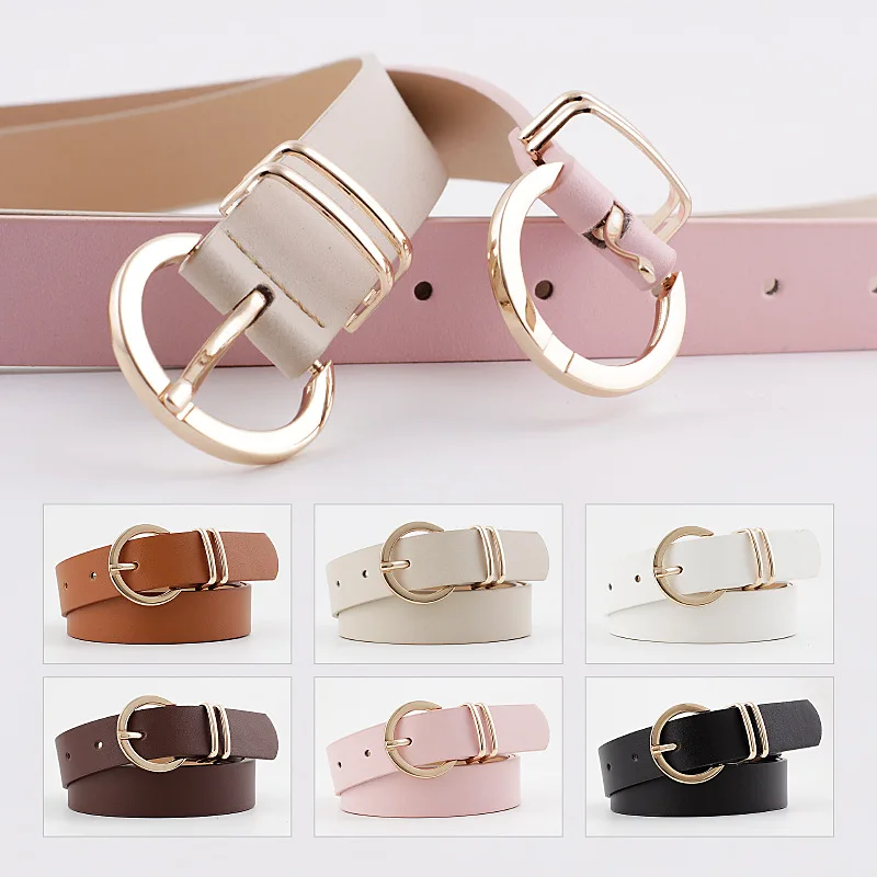 

Designer High Quality Female Black Brown White Pink Wild Trouser Women's Belt Cowgirl Western Belts for Women Cintos De Mujer