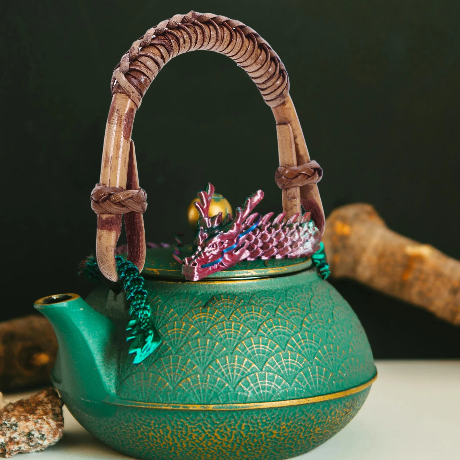 

Rattan Teapot Handle 6-8cm U-Shape Kettle Grip for Kung Fu Ceramic Teapots Removable Pottery Handle Repair Accessories