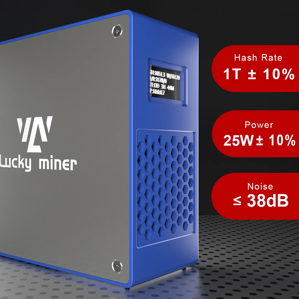 Bitcoin Mining Maschine Lucky Miner lv07 Asic Solo Miner 1./s BTC BCH BSV DGB Sha256 Crypto Silent Miner Maschine Lotterie-Gerät