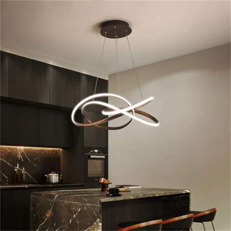 Imagem -04 - Nordic Modern Chandelier For Home Decor Lâmpada Pingente Iluminação Doméstica Suspensa Luzes Led Escadaria Interior Sala de Jantar Quarto