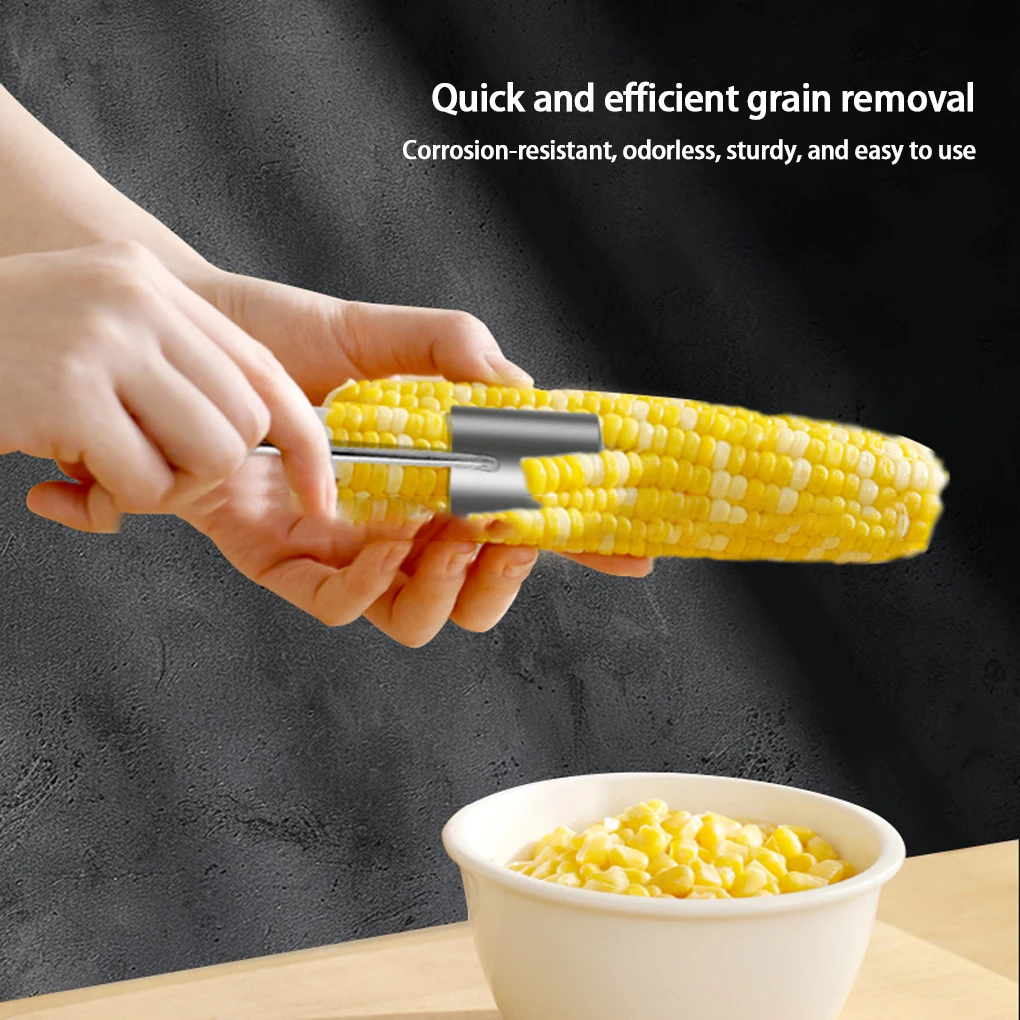 2-piece set, corn husker, corn peeler, husker, easy to operate, smooth surface cleaning, great kitchen gadget.