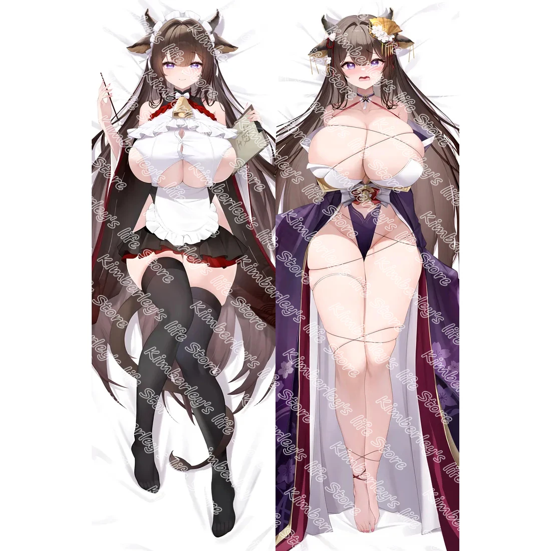

Azur Lane Kashino Dakimakura 2WAY Hugging Body Pillow Case Anime Game Pillow Cushion Cover Xmas Gifts