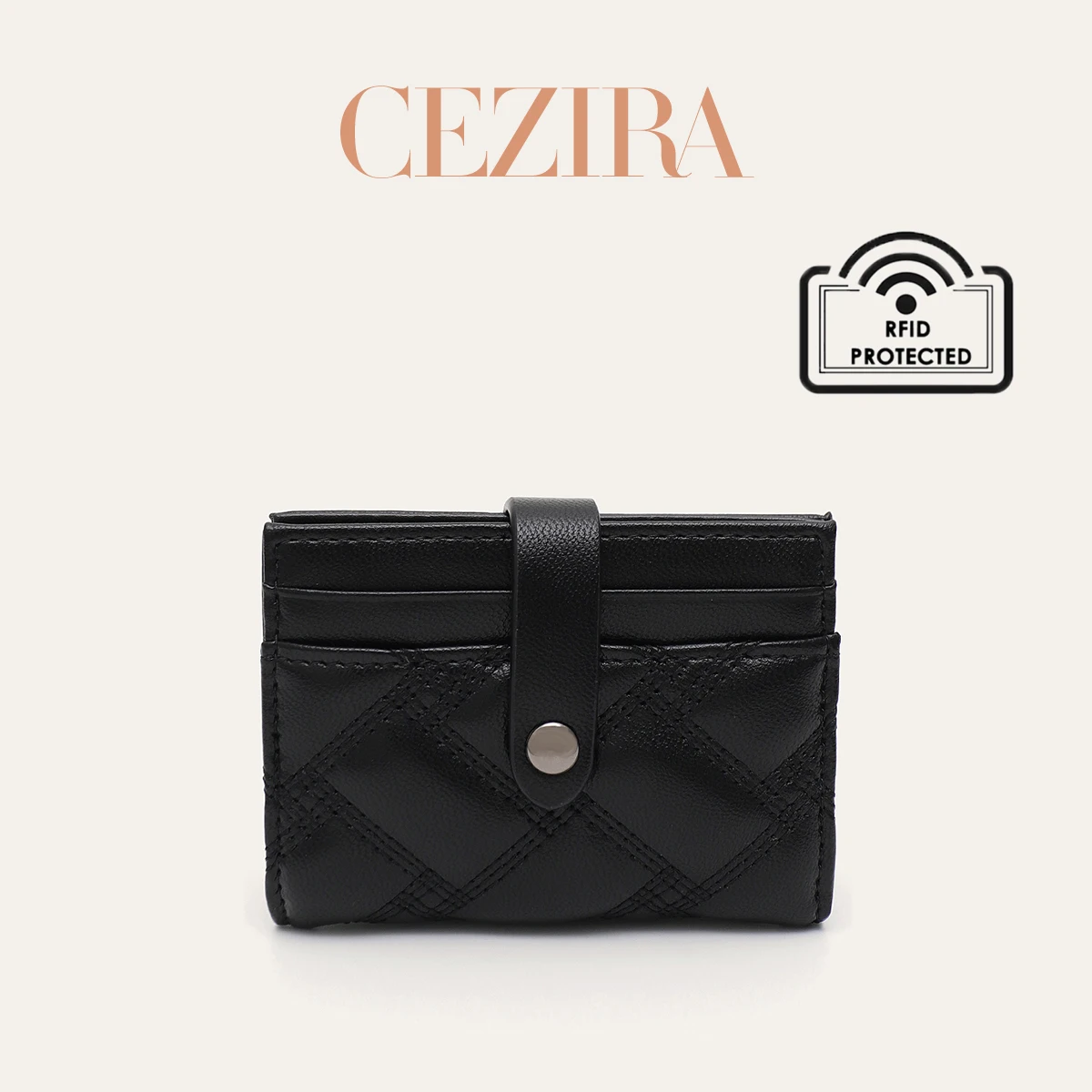 Women's Elegant PU Vegan Leather Credit Card Holder Fashion Bifold Short Wallet Multi Card Slots Functional Portable Purse