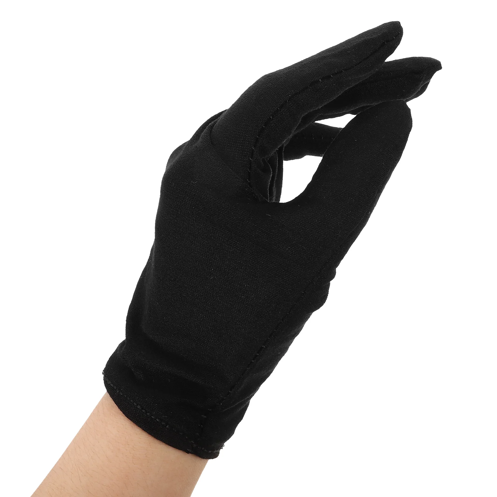 12 Pairs Jewelry Touching Gloves Car Driving Gloves Etiquette Cotton Gloves Outdoor Protective Gloves L