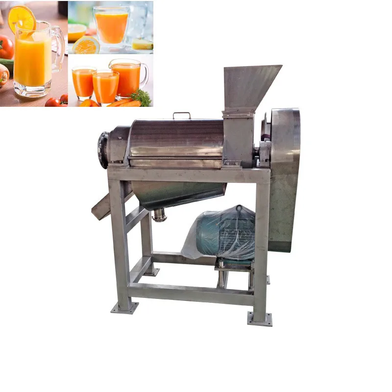 2.5t/h Stainless Steel Fruit Juicer Extractor Squeezer Commercial Screw Press Spiral Mango Apple Juice Making Squeezing Machine