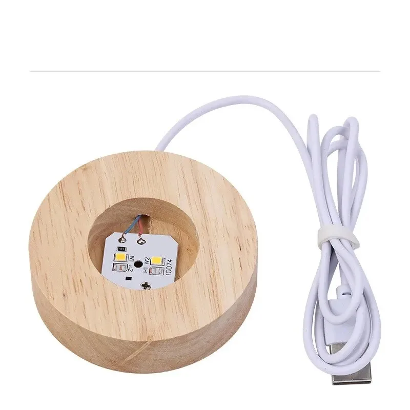 3D Crystal Ball Night Light, USB Direct Plug, abajur de cabeceira, sistema solar da galáxia, iluminação ambiente quente, presente criativo para