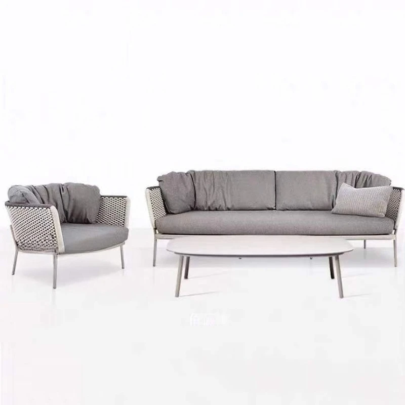 

Nordic outdoor sofa courtyard outdoor rattan furniture balcony table and chair combination living room hotel outdoor leisure
