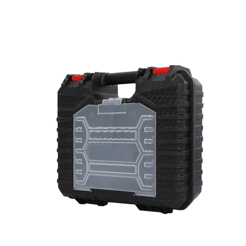 

Портативный ящик для инструментов, износостойкий, прочный, большой емкости, многофункциональная пряжка, ящик для инструментов для электрической дрели