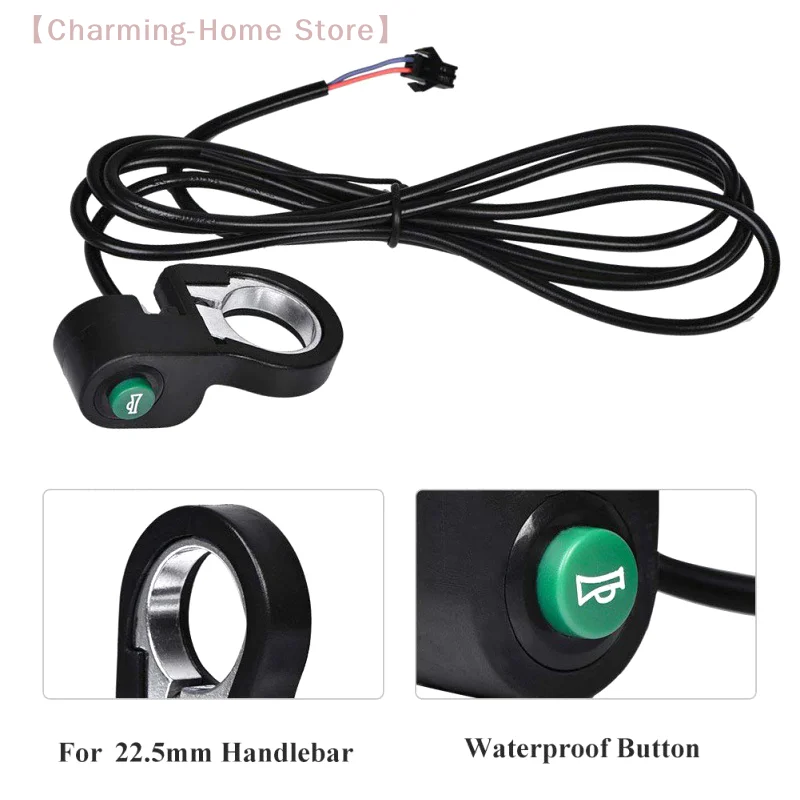 【M】Motorcycle Scooter Bike Plastic Horn Signal Switch Button Universal 22.5mm Bike Electric Bicycle Horn Switch Button