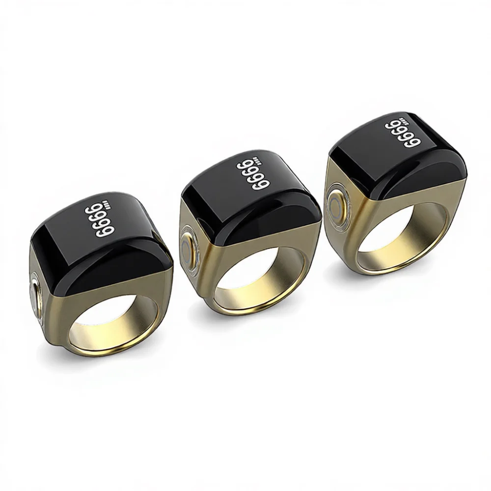 Digital Finger Counter Ring Smart Alarm Wearable Device Electronic Tally Trackers Bluetooth Fitness Gadget For Muslim Prayer